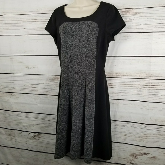 WHBM | Tweed Color Block Midi Dress - Picture 3 of 8